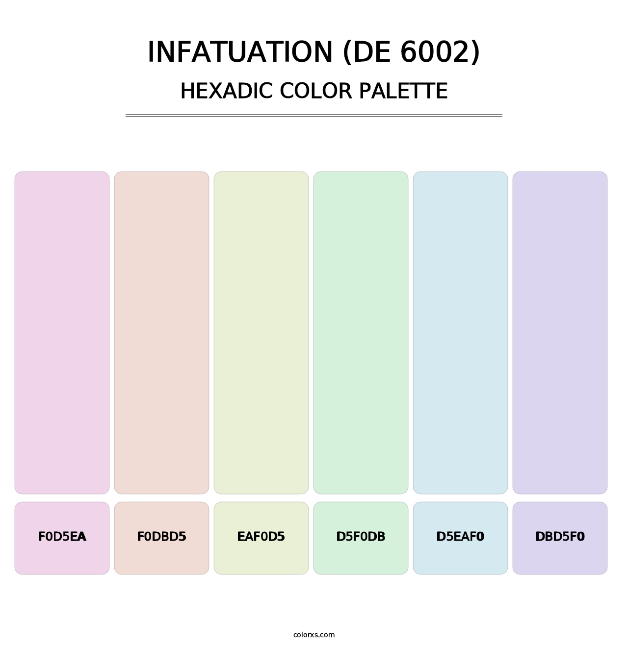 Infatuation (DE 6002) - Hexadic Color Palette