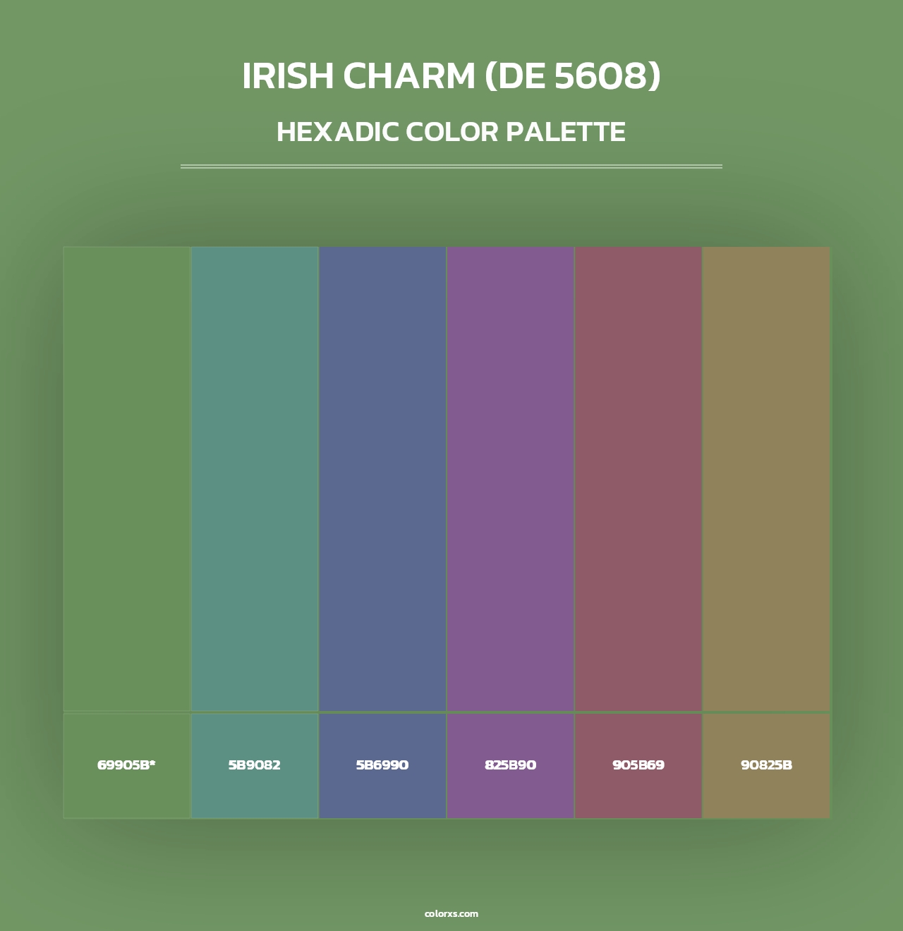 Irish Charm (DE 5608) - Hexadic Color Palette