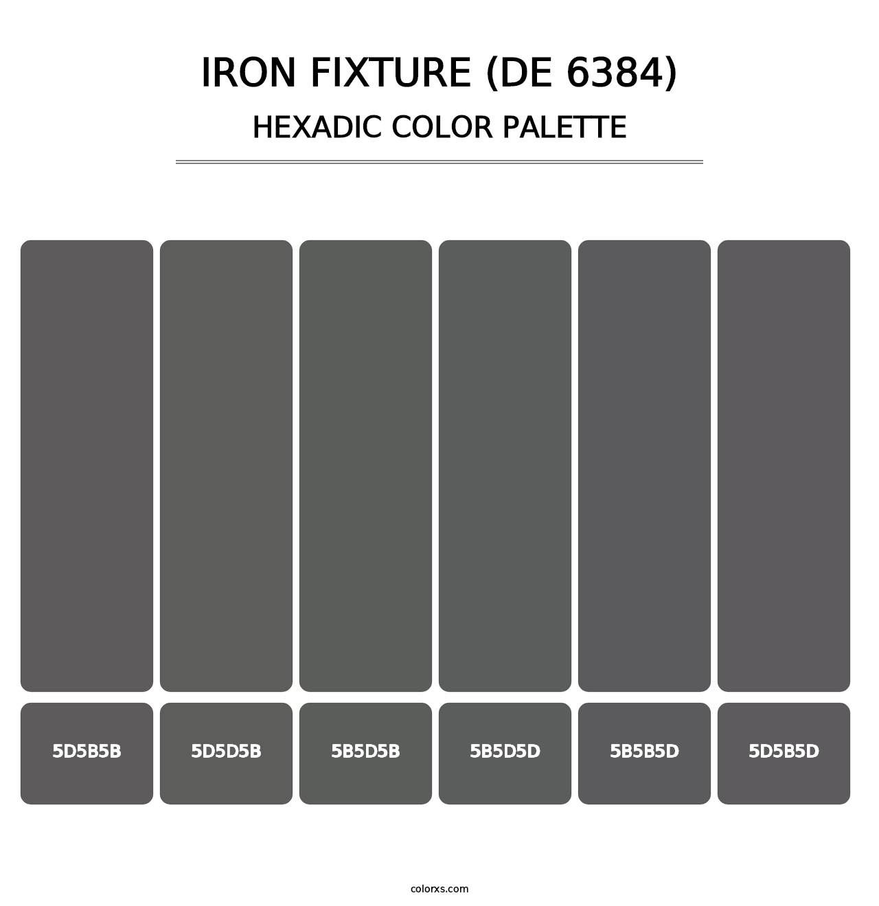 Iron Fixture (DE 6384) - Hexadic Color Palette