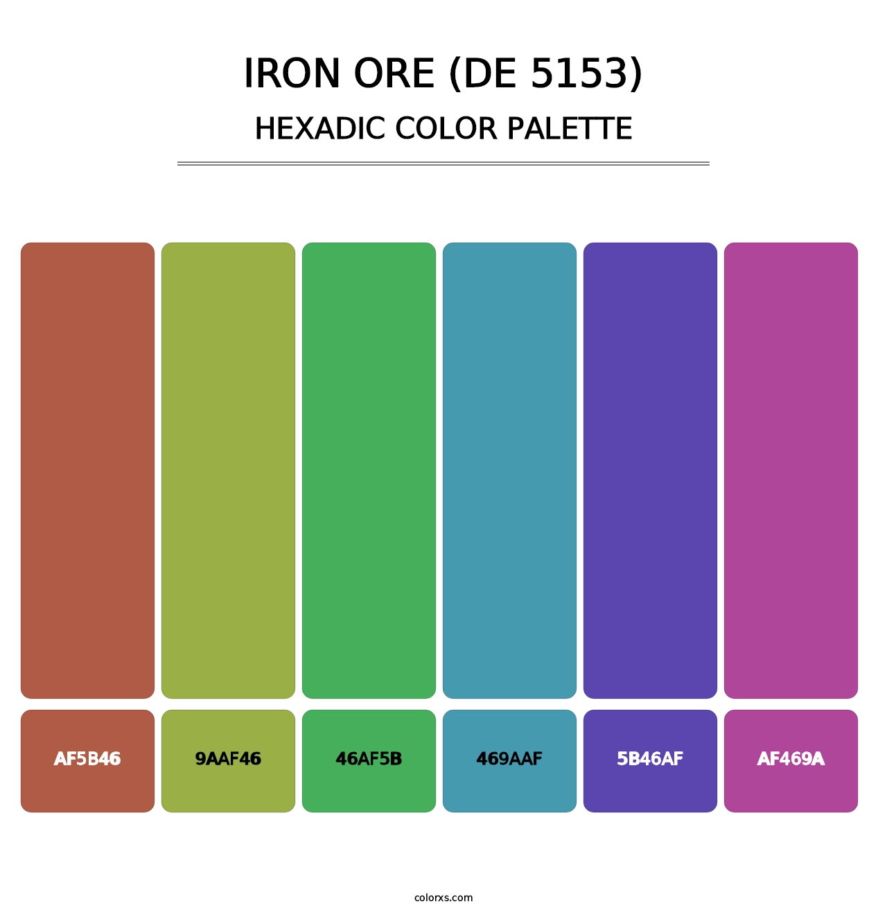 Iron Ore (DE 5153) - Hexadic Color Palette