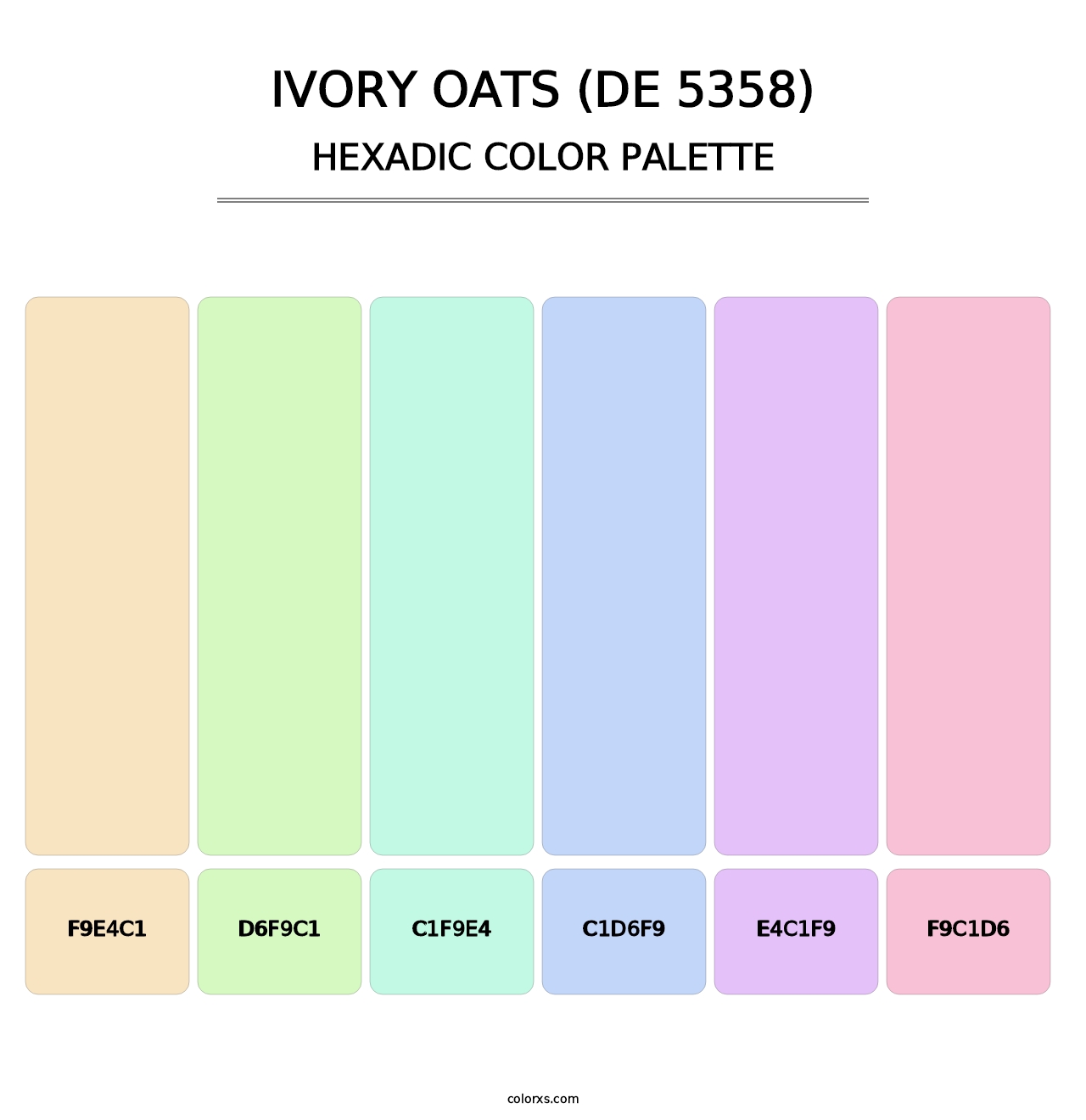Ivory Oats (DE 5358) - Hexadic Color Palette