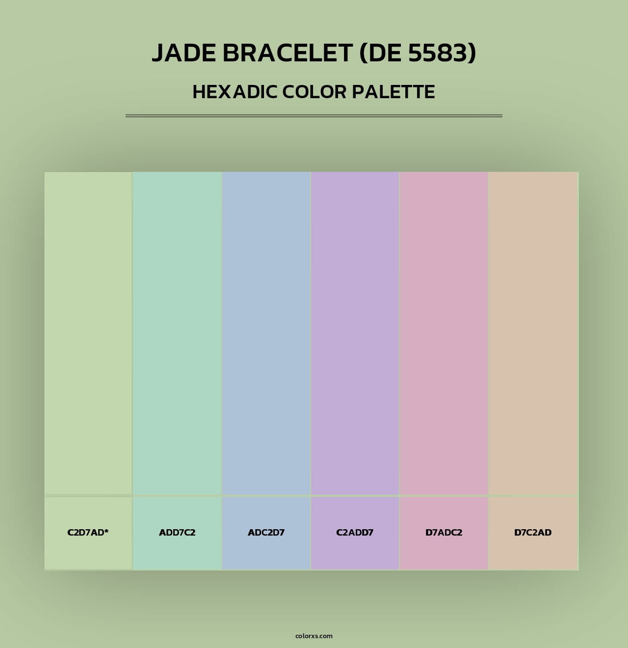 Jade Bracelet (DE 5583) - Hexadic Color Palette