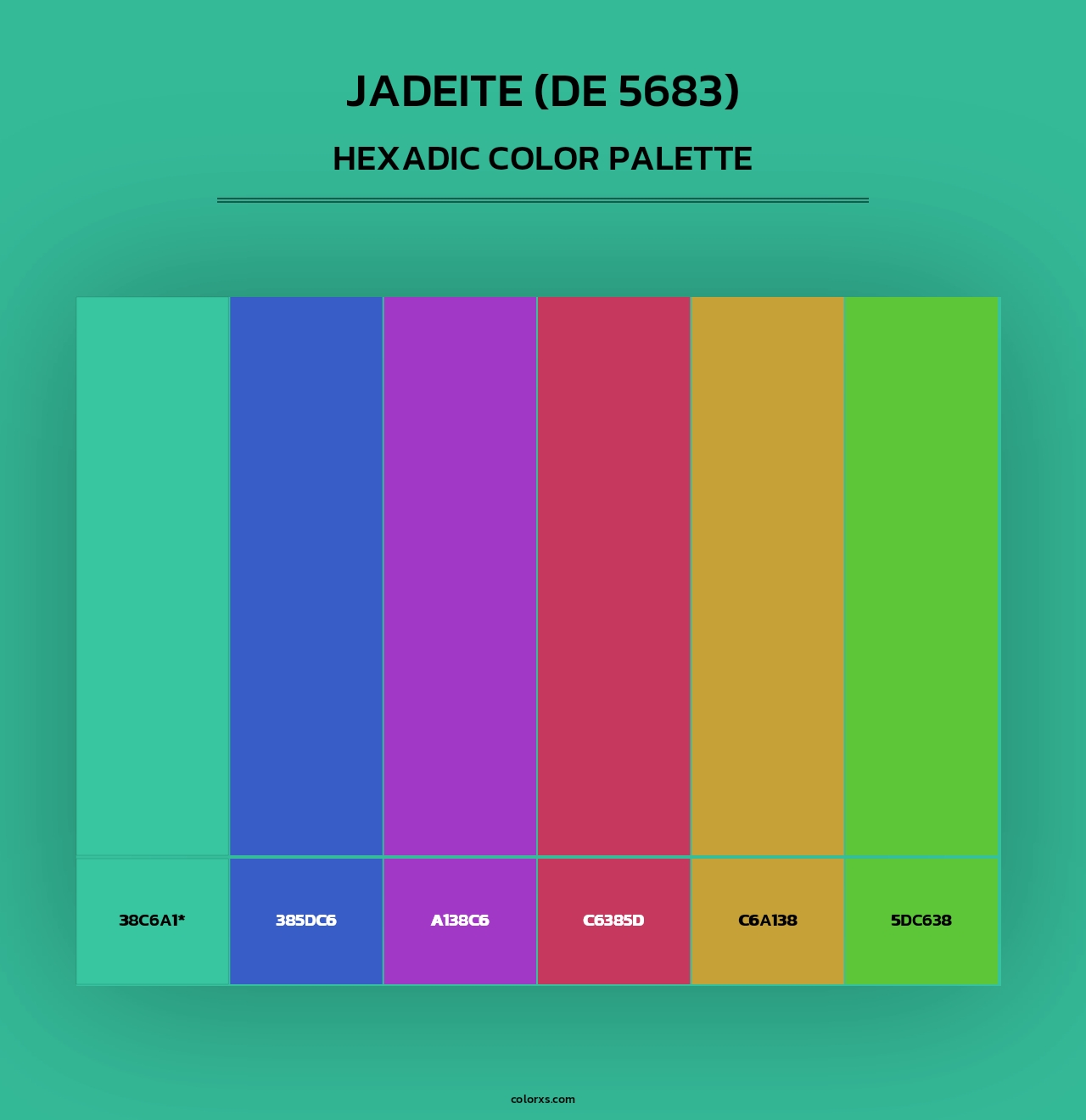 Jadeite (DE 5683) - Hexadic Color Palette