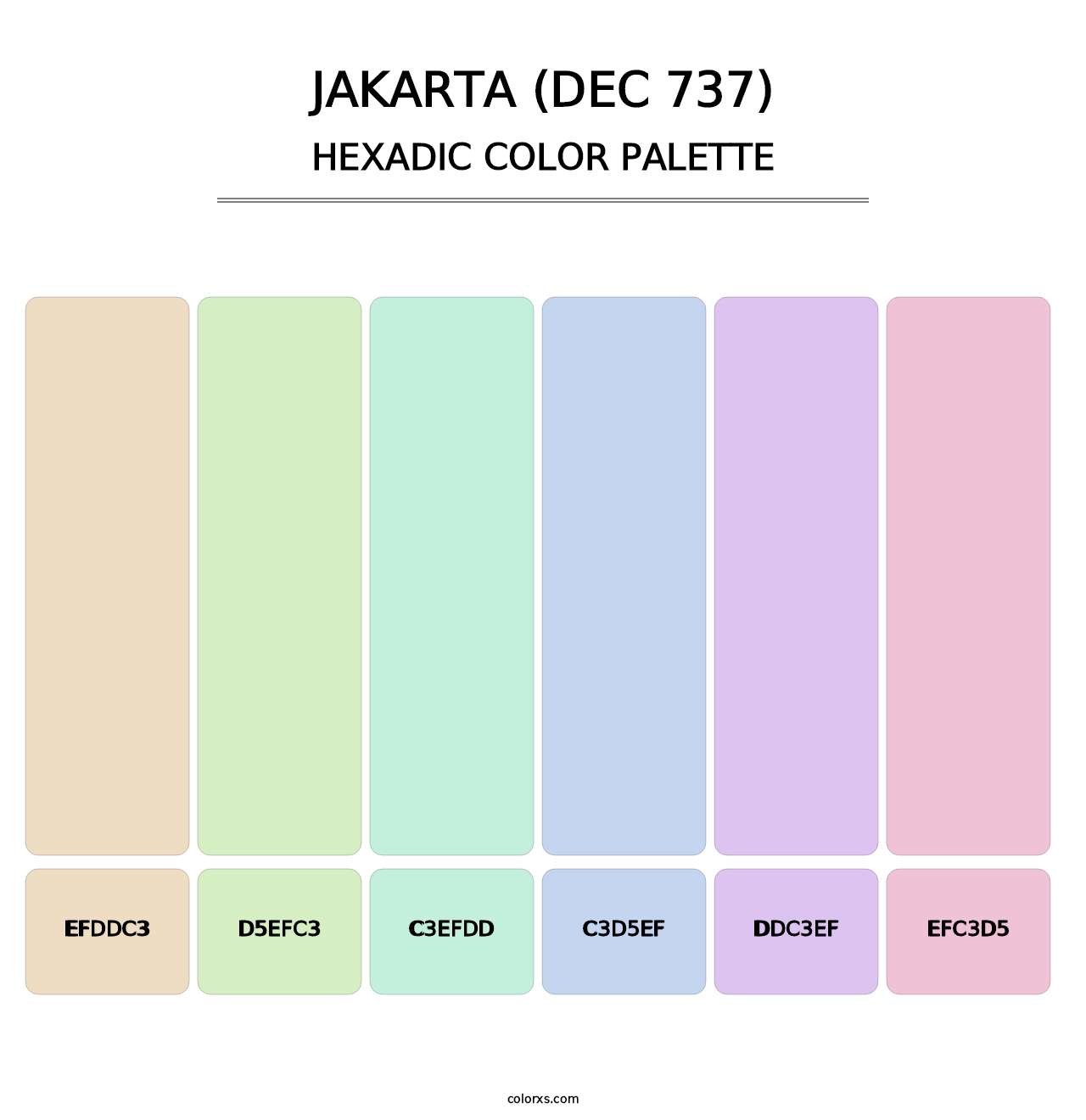 Jakarta (DEC 737) - Hexadic Color Palette