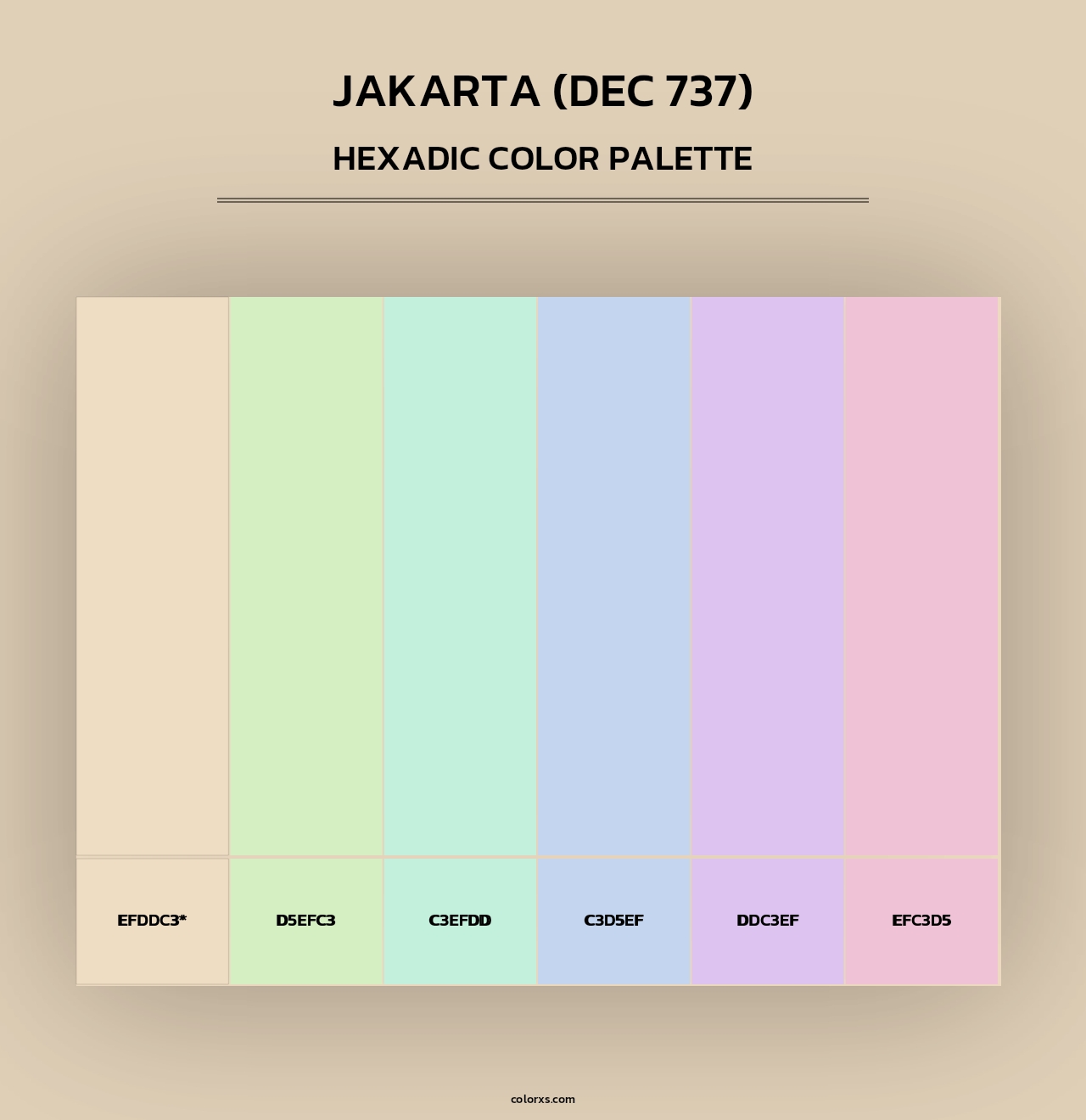 Jakarta (DEC 737) - Hexadic Color Palette