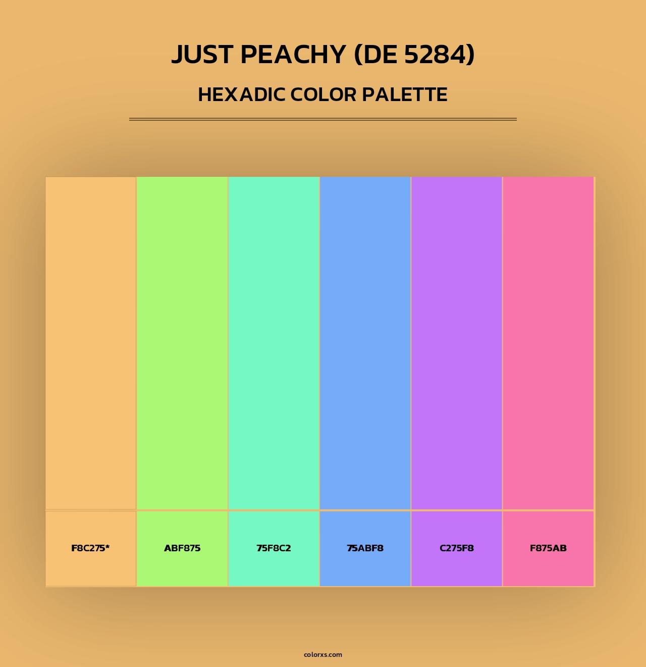 Just Peachy (DE 5284) - Hexadic Color Palette