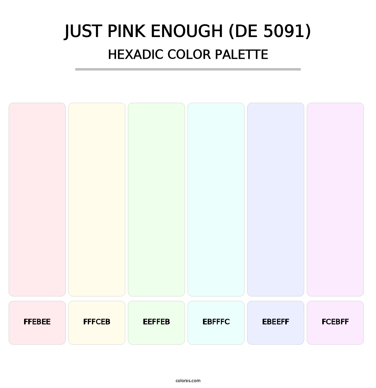Just Pink Enough (DE 5091) - Hexadic Color Palette