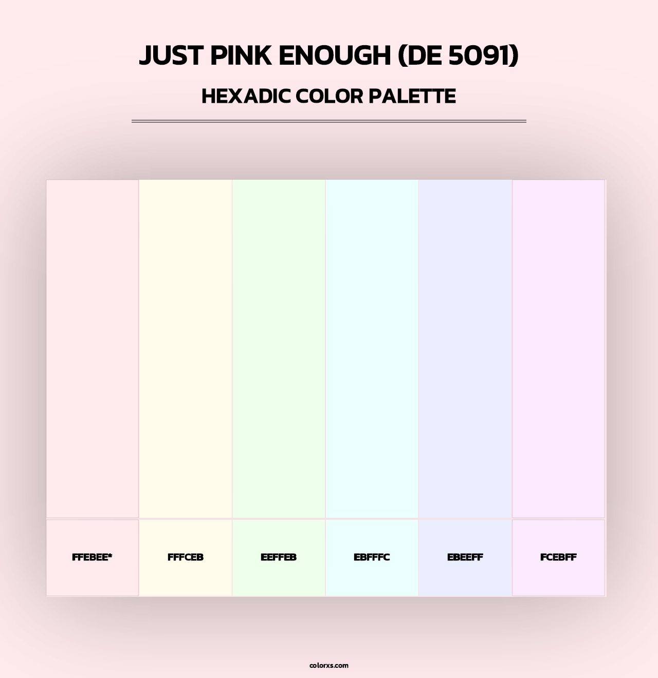 Just Pink Enough (DE 5091) - Hexadic Color Palette
