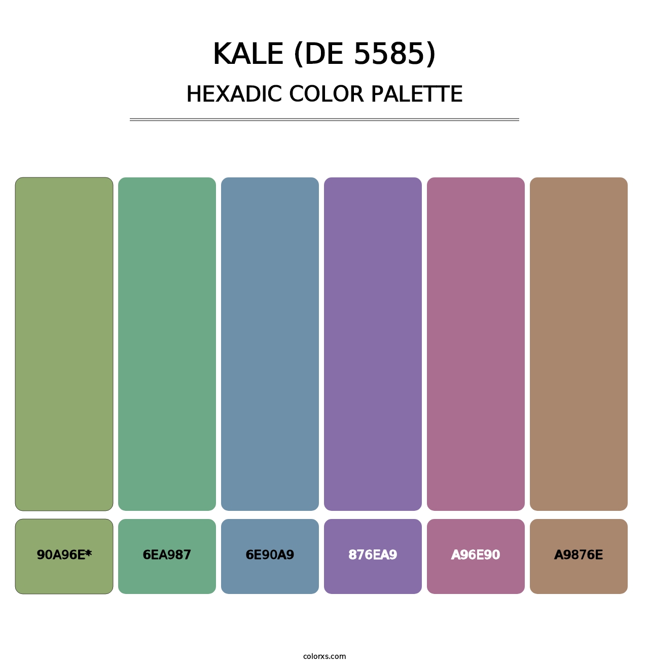 Kale (DE 5585) - Hexadic Color Palette