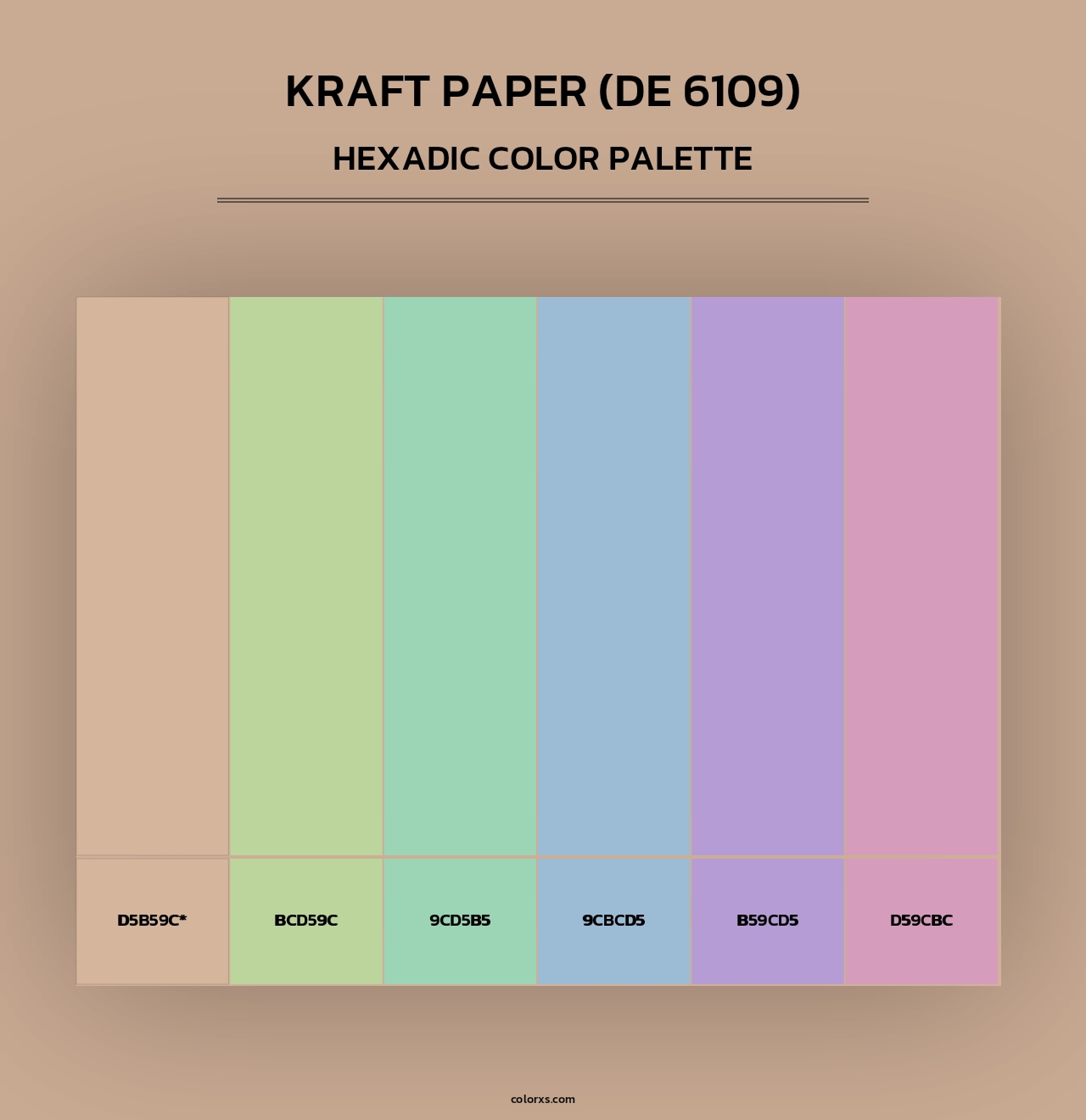 Kraft Paper (DE 6109) - Hexadic Color Palette