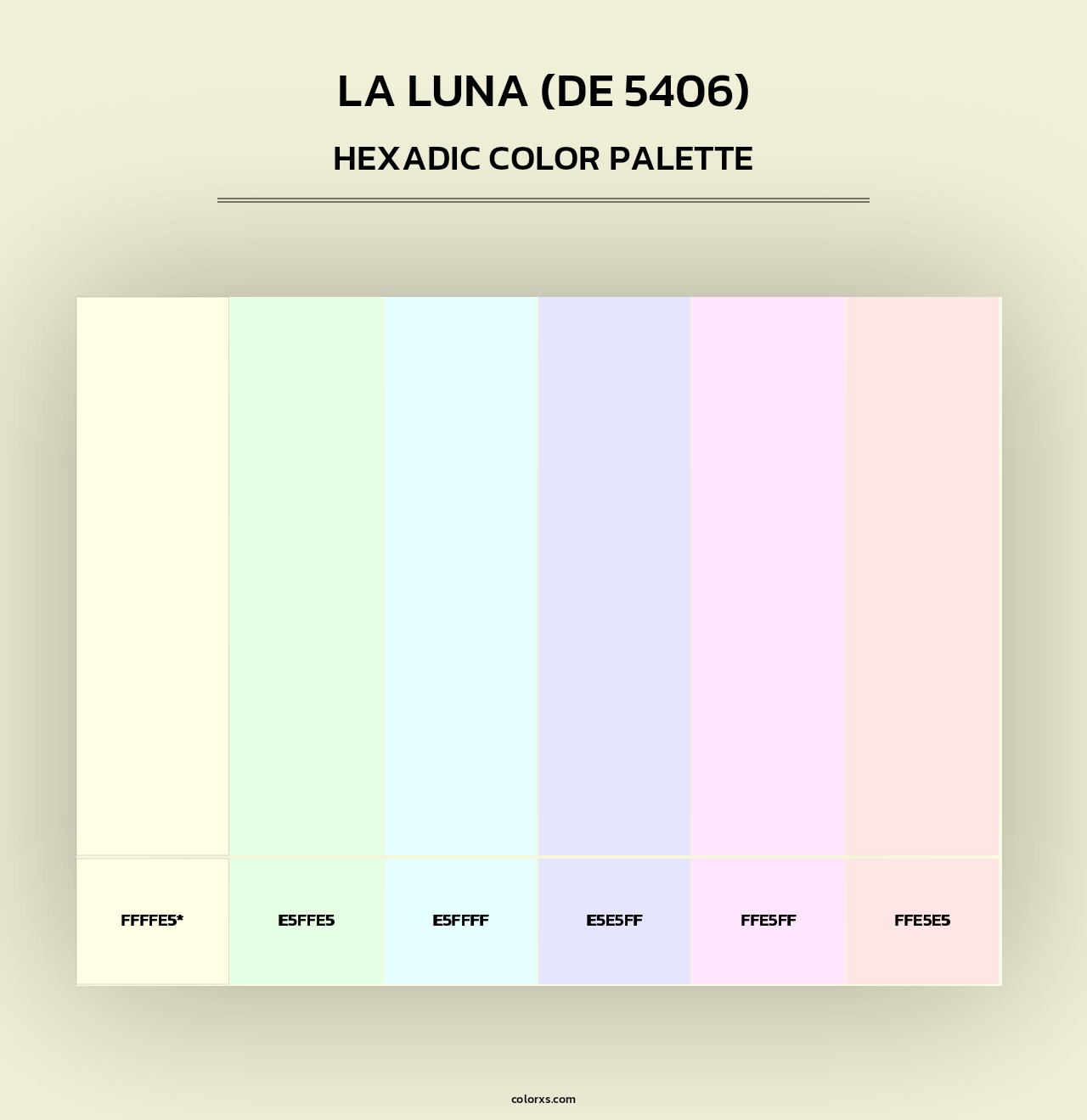 La Luna (DE 5406) - Hexadic Color Palette