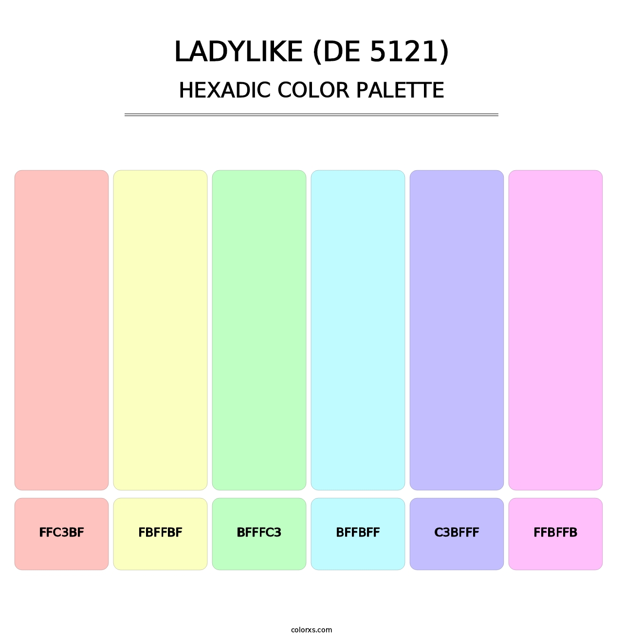 Ladylike (DE 5121) - Hexadic Color Palette