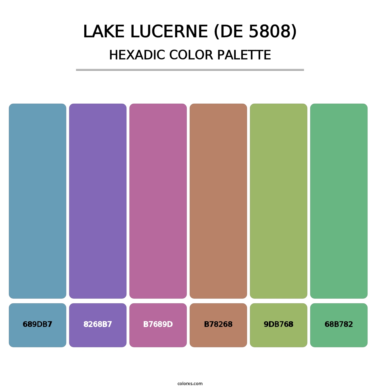 Lake Lucerne (DE 5808) - Hexadic Color Palette