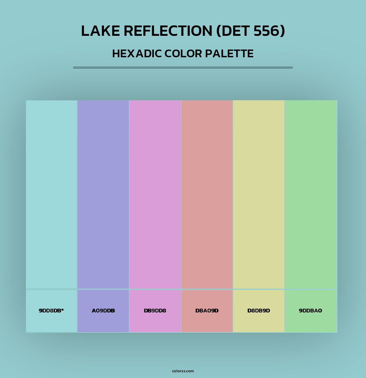 Lake Reflection (DET 556) - Hexadic Color Palette