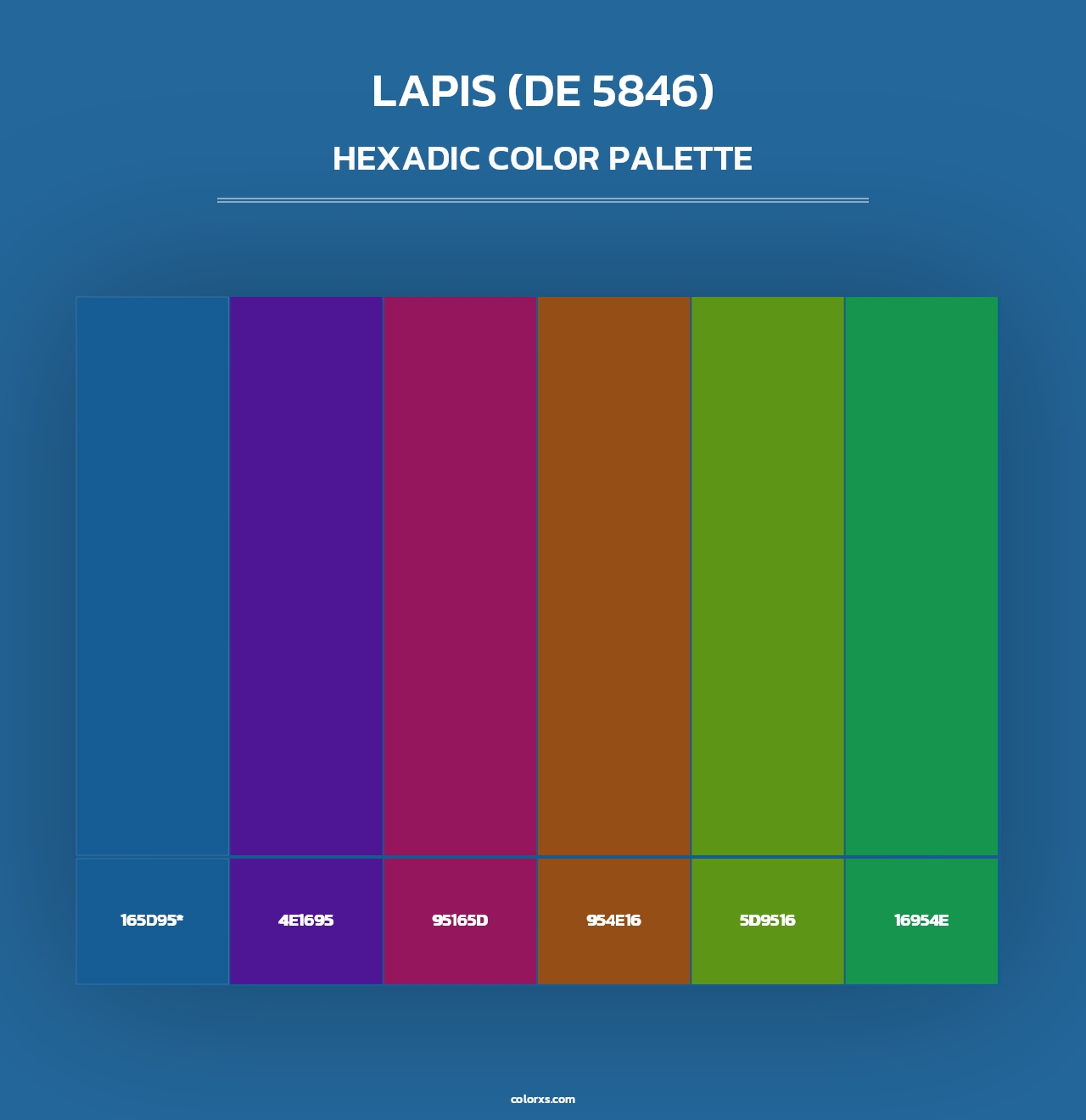 Lapis (DE 5846) - Hexadic Color Palette