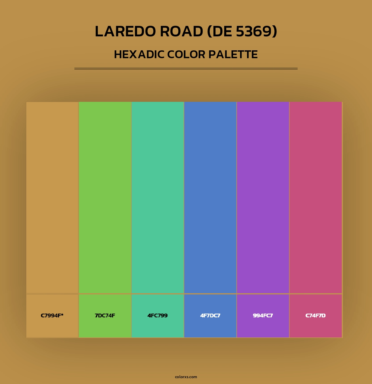 Laredo Road (DE 5369) - Hexadic Color Palette
