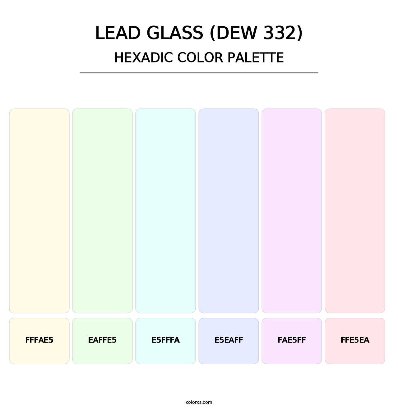Lead Glass (DEW 332) - Hexadic Color Palette
