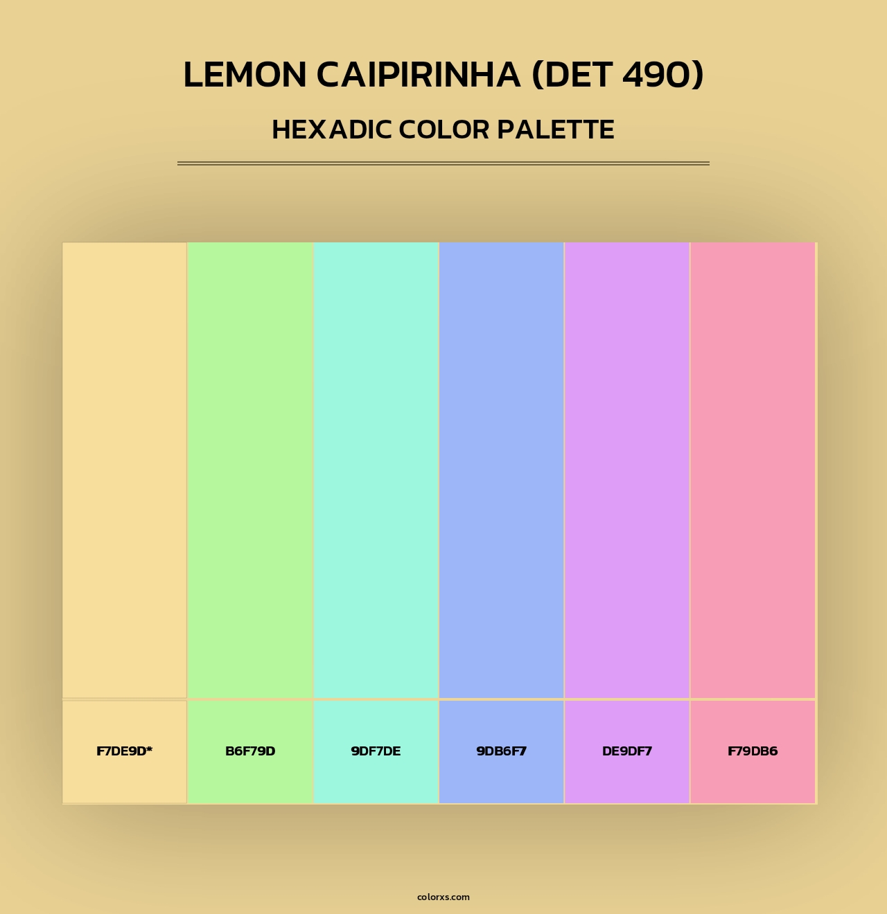 Lemon Caipirinha (DET 490) - Hexadic Color Palette