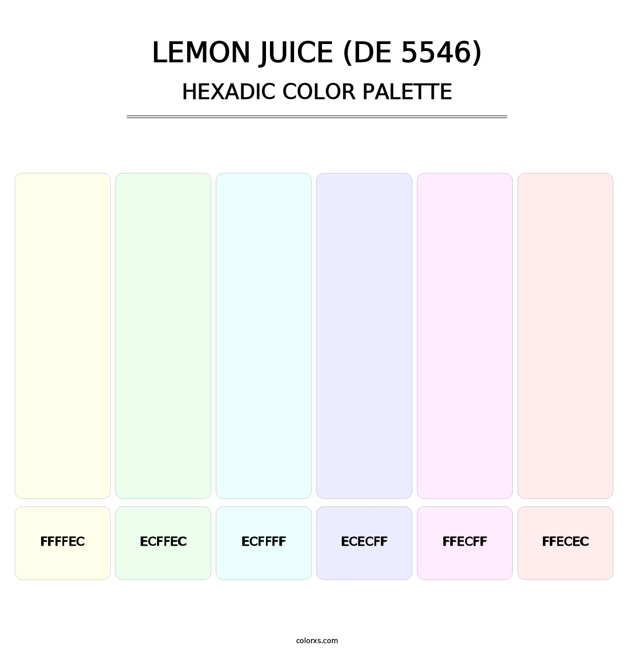 Lemon Juice (DE 5546) - Hexadic Color Palette