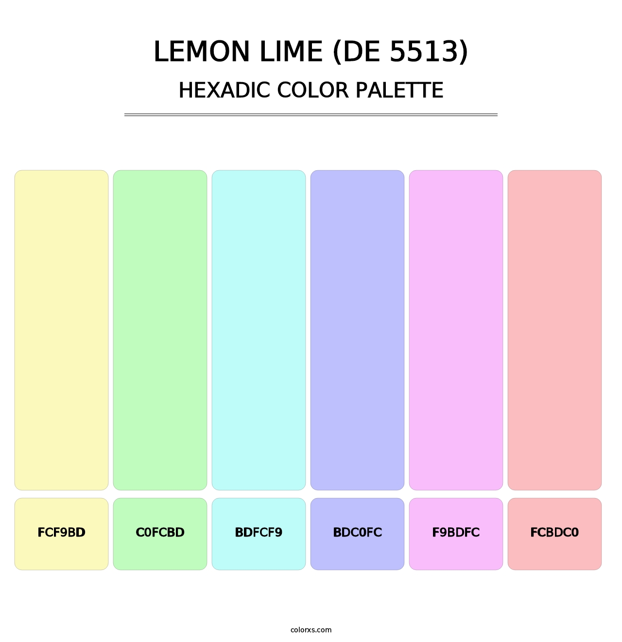 Lemon Lime (DE 5513) - Hexadic Color Palette