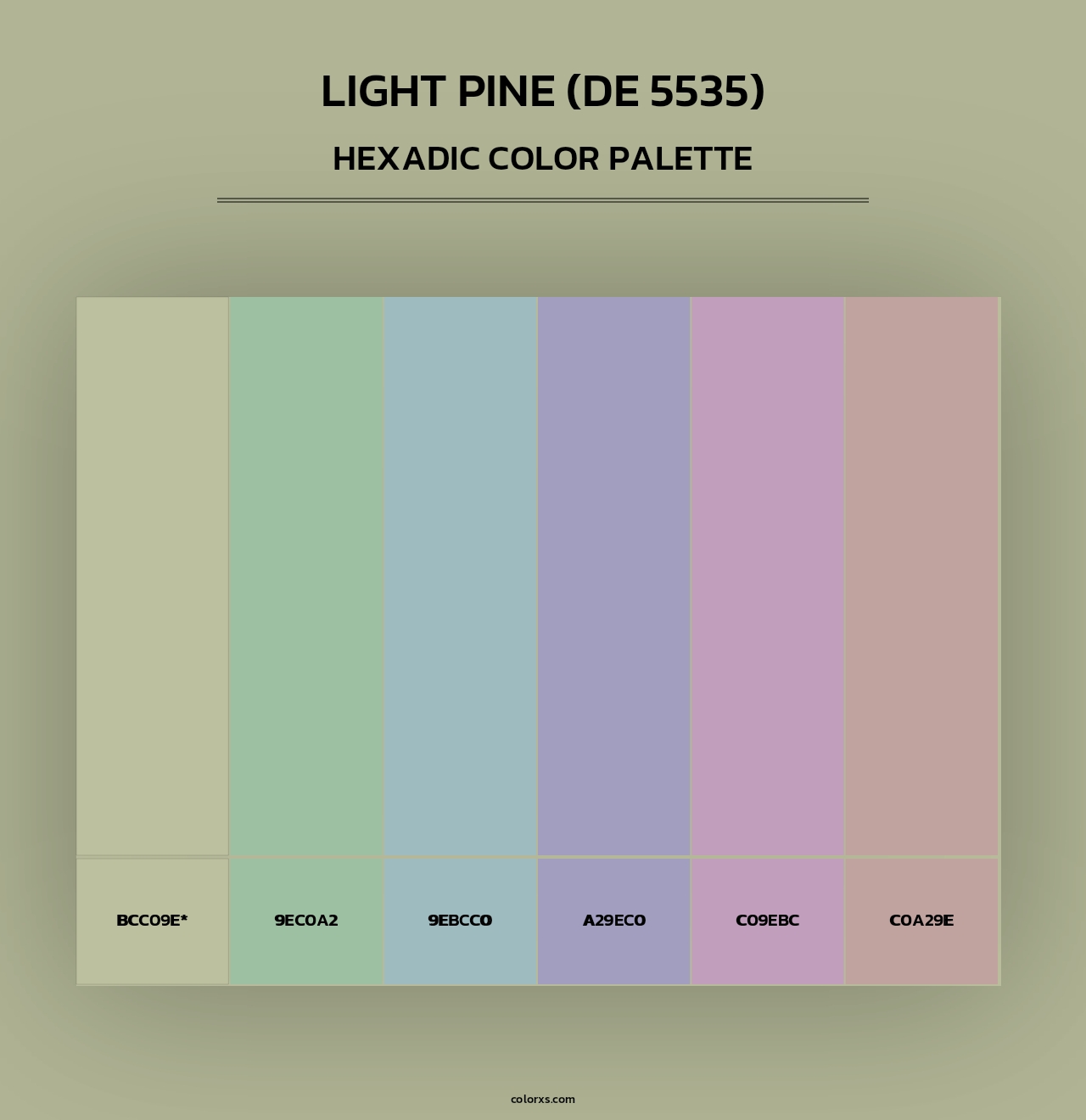 Light Pine (DE 5535) - Hexadic Color Palette