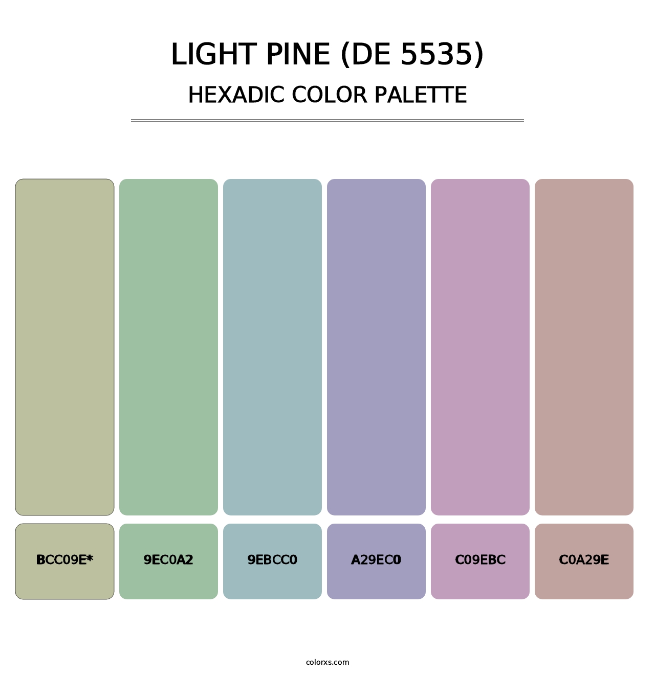 Light Pine (DE 5535) - Hexadic Color Palette
