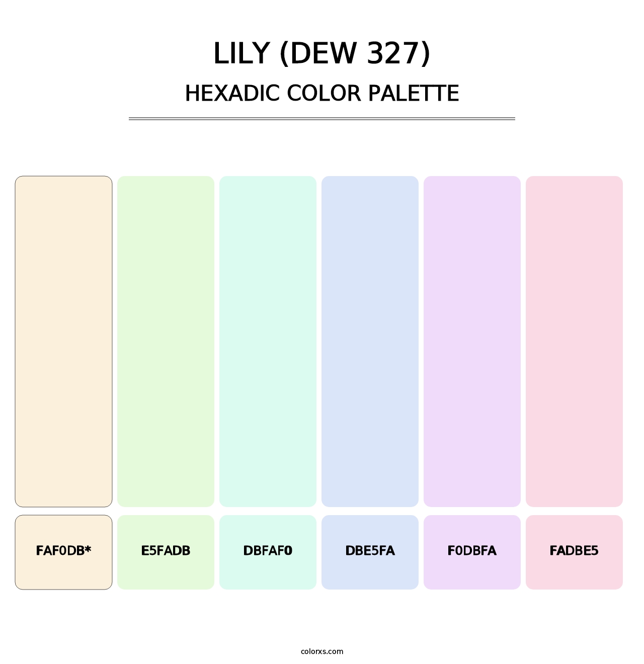 Lily (DEW 327) - Hexadic Color Palette