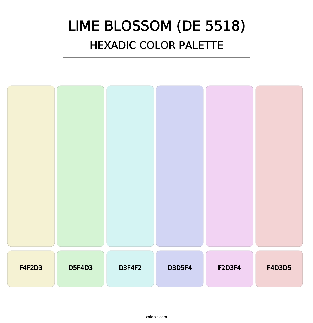 Lime Blossom (DE 5518) - Hexadic Color Palette