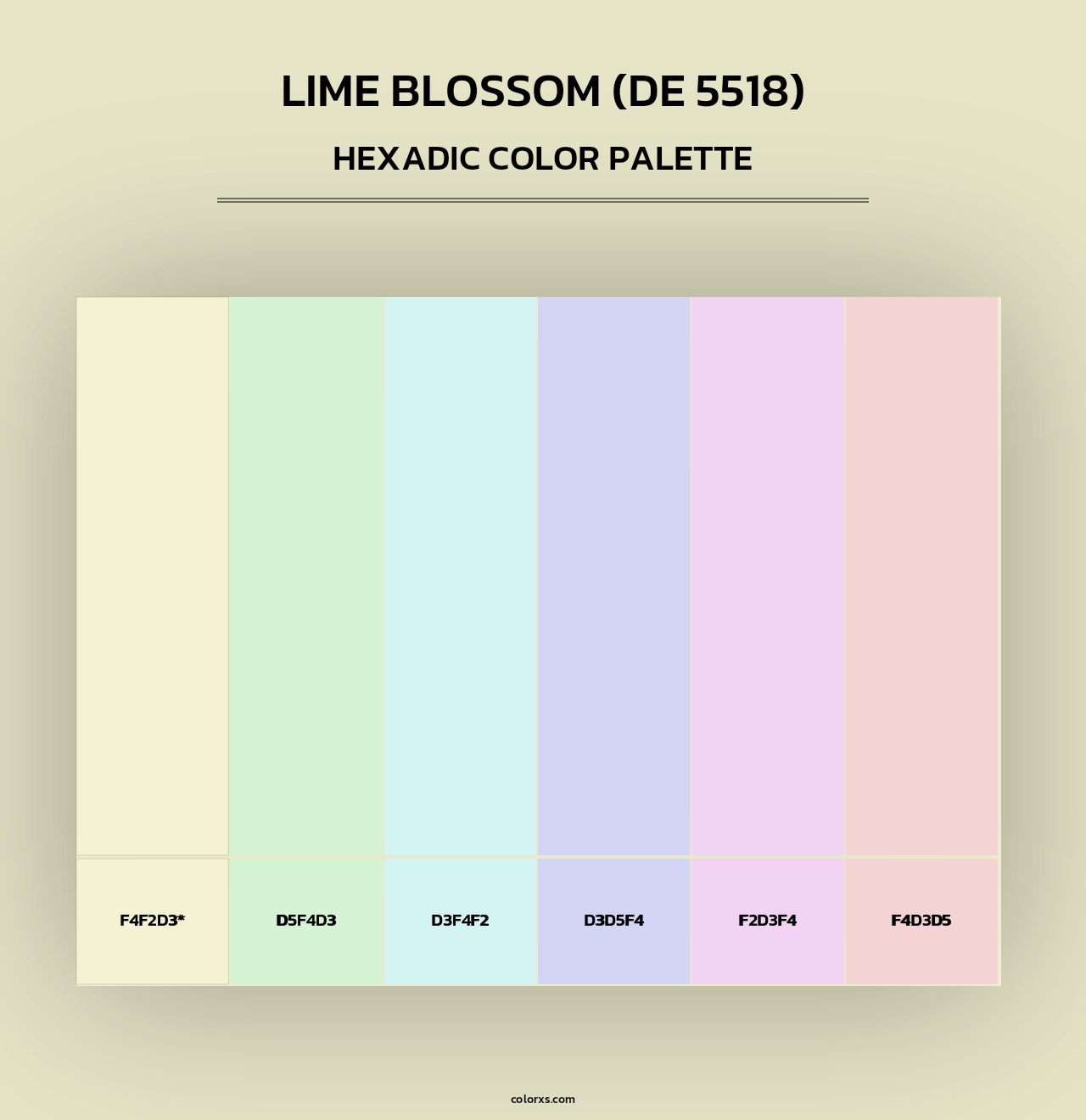 Lime Blossom (DE 5518) - Hexadic Color Palette