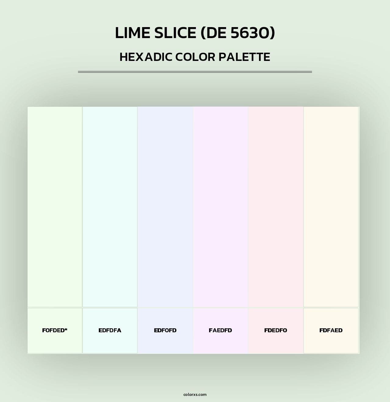 Lime Slice (DE 5630) - Hexadic Color Palette