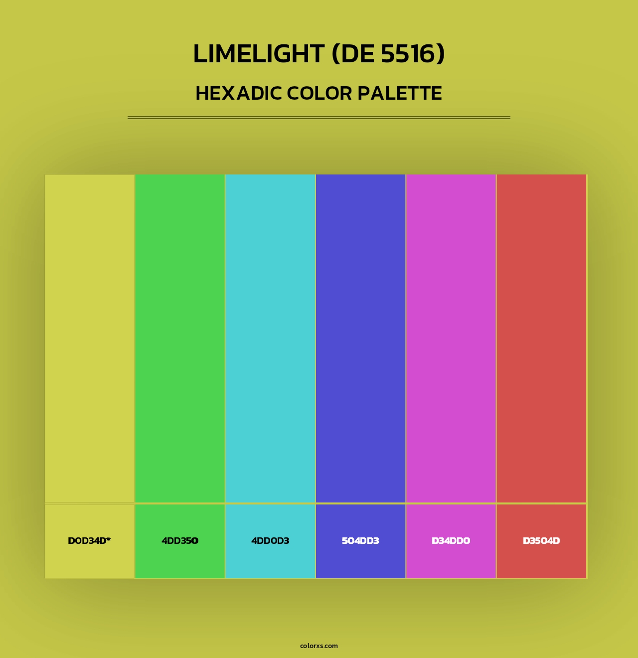 Limelight (DE 5516) - Hexadic Color Palette