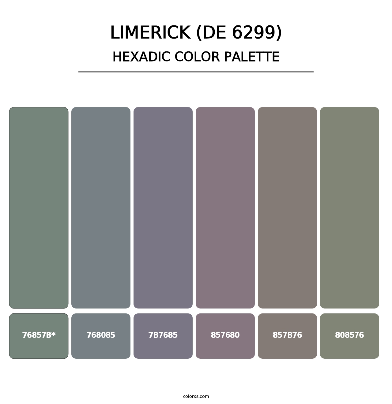 Limerick (DE 6299) - Hexadic Color Palette