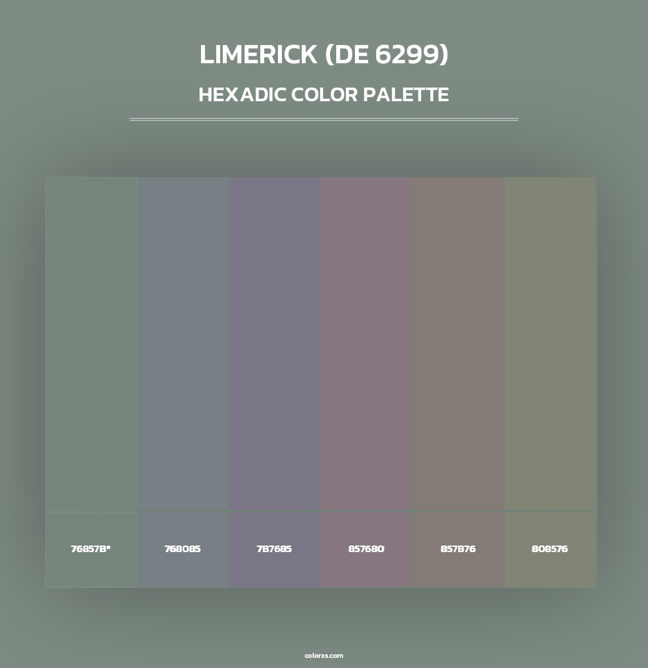 Limerick (DE 6299) - Hexadic Color Palette