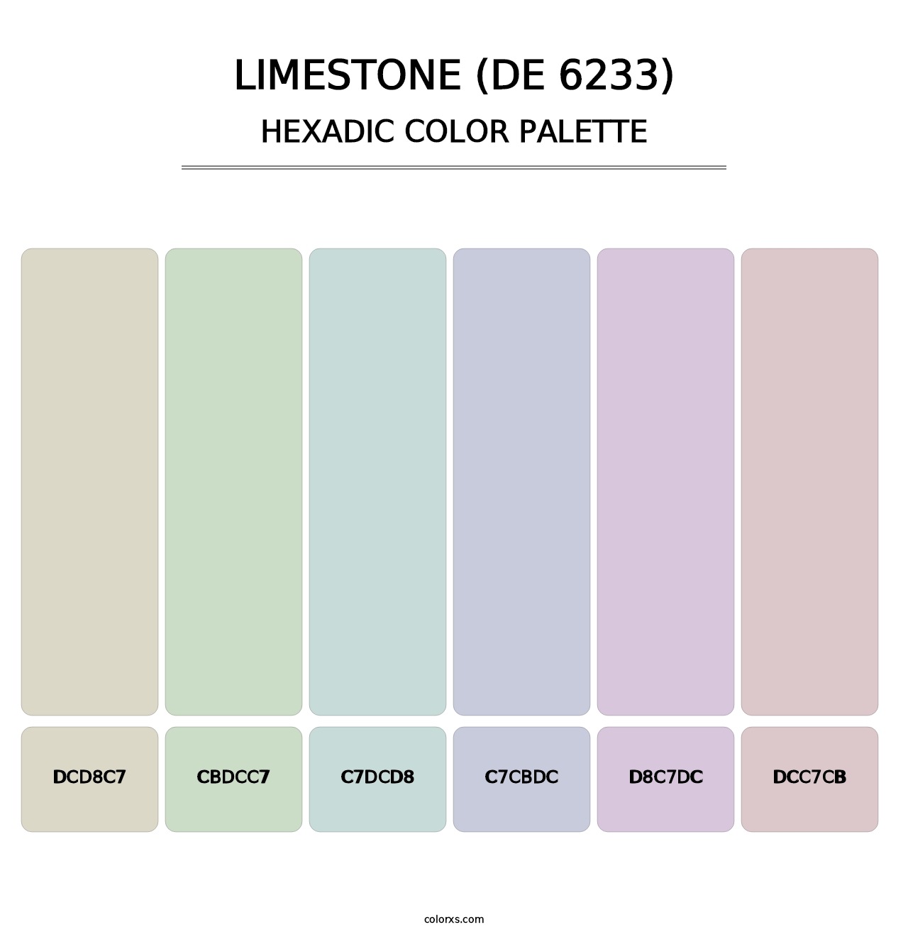 Limestone (DE 6233) - Hexadic Color Palette