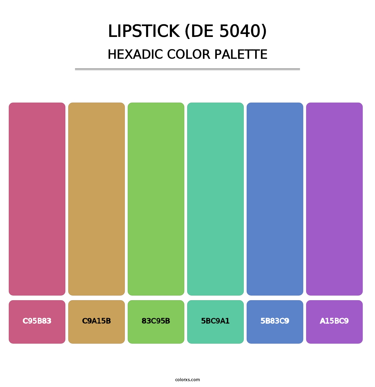 Lipstick (DE 5040) - Hexadic Color Palette