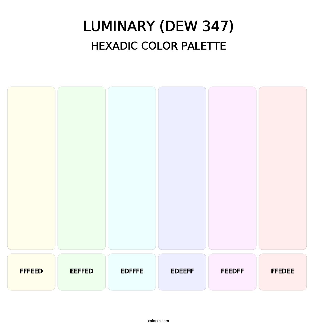 Luminary (DEW 347) - Hexadic Color Palette