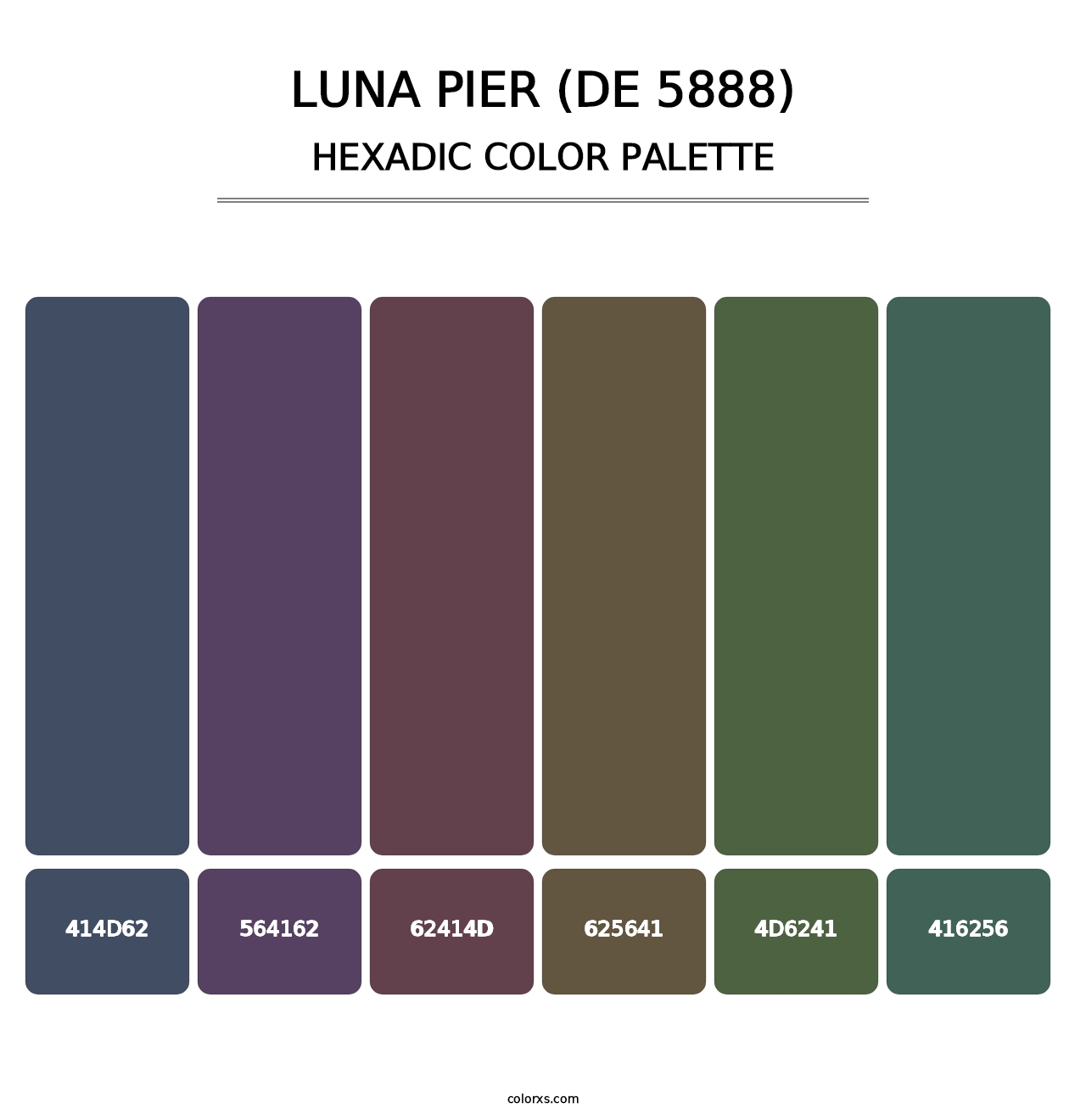 Luna Pier (DE 5888) - Hexadic Color Palette