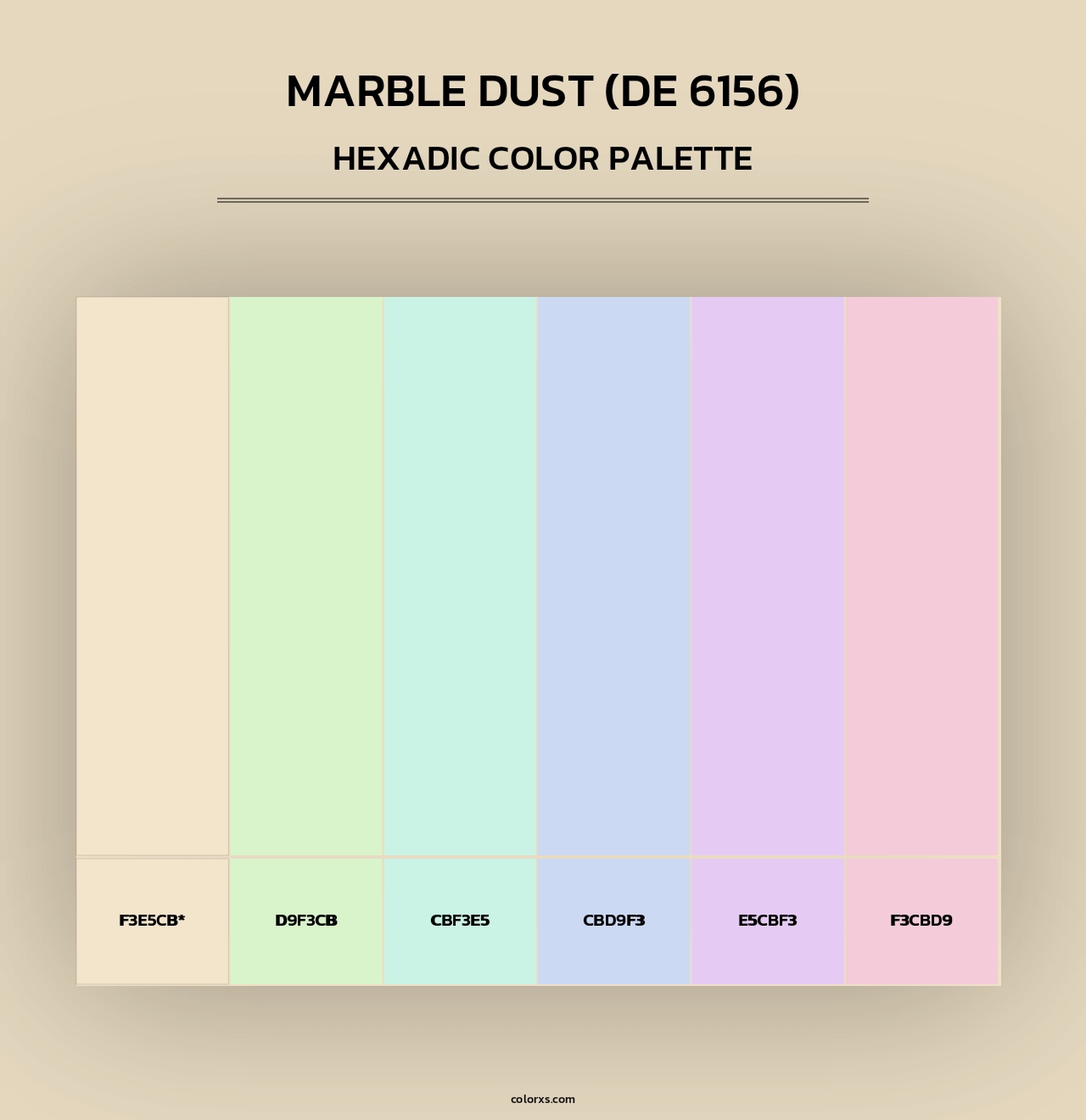 Marble Dust (DE 6156) - Hexadic Color Palette
