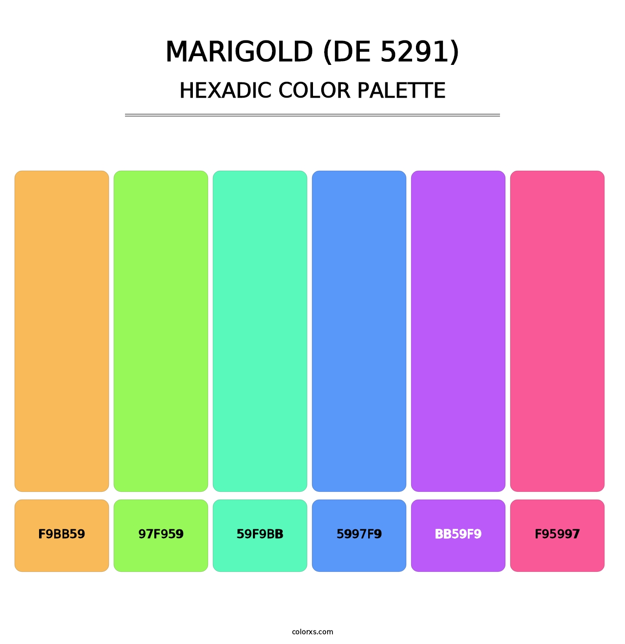 Marigold (DE 5291) - Hexadic Color Palette