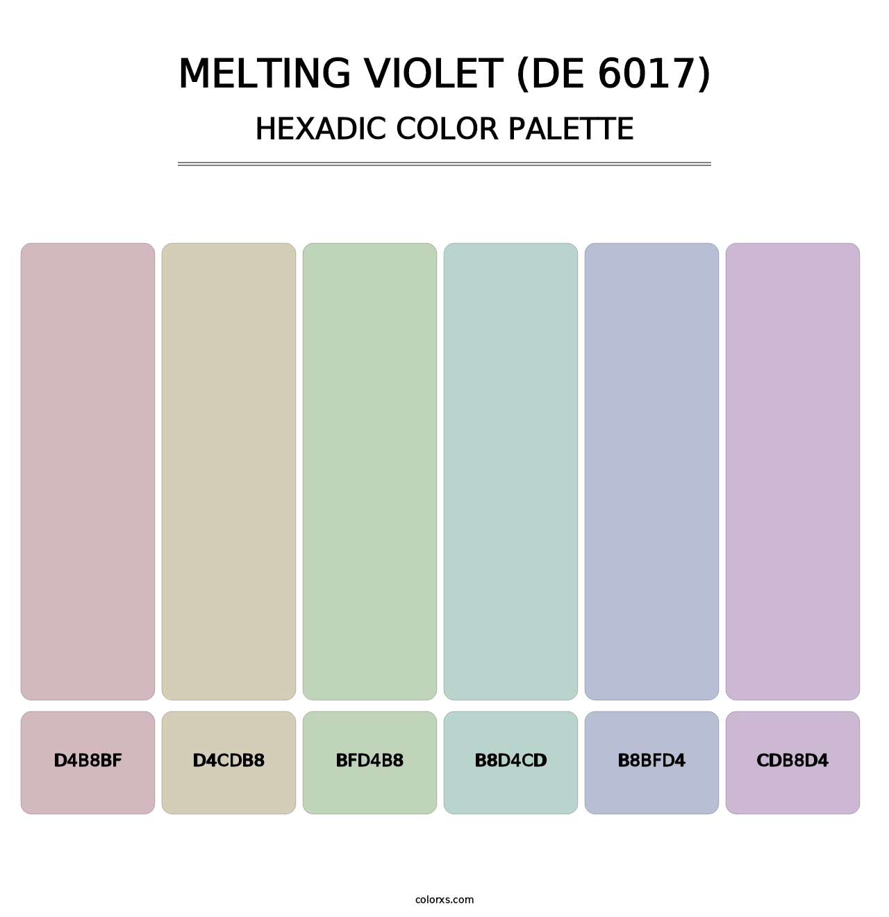 Melting Violet (DE 6017) - Hexadic Color Palette