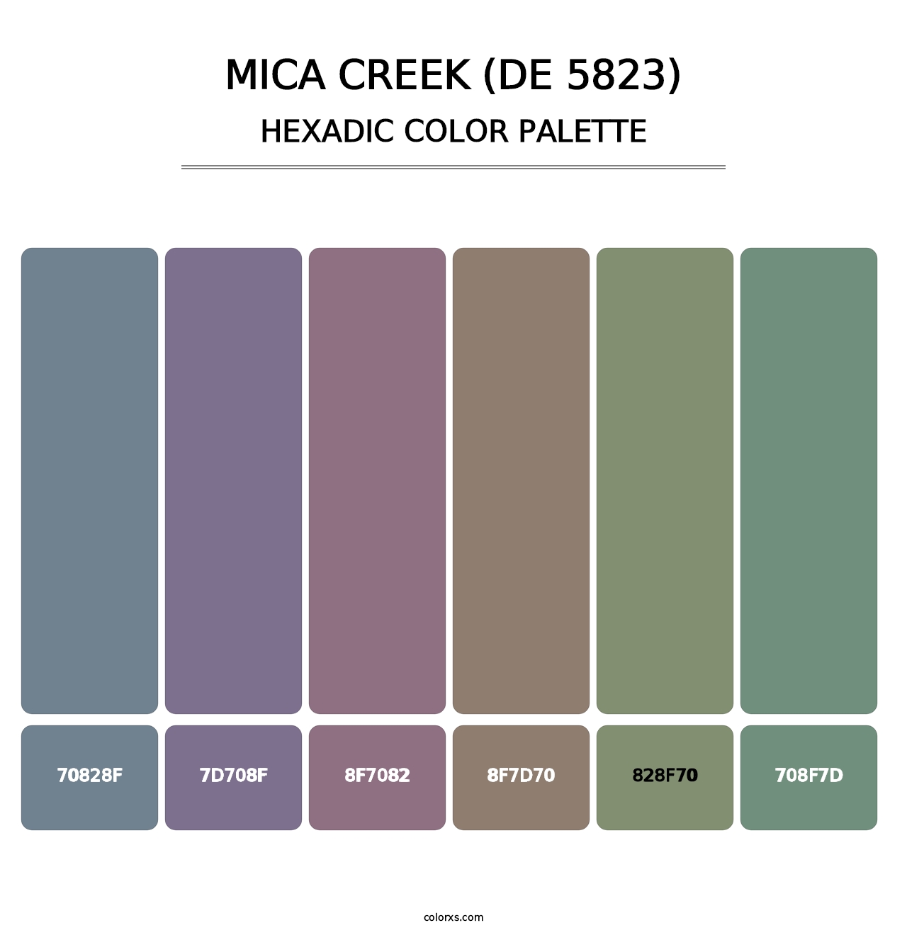 Mica Creek (DE 5823) - Hexadic Color Palette
