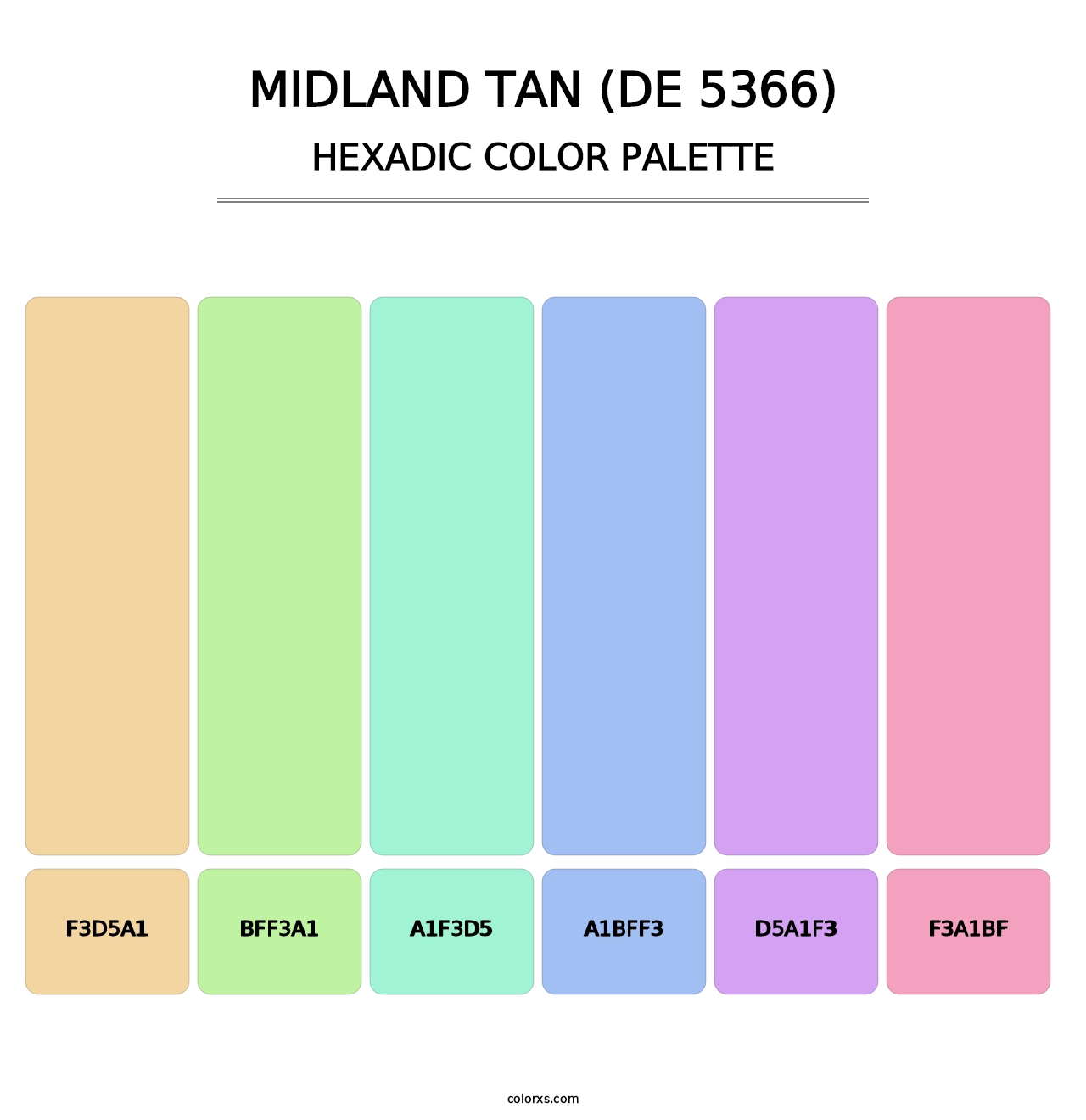 Midland Tan (DE 5366) - Hexadic Color Palette