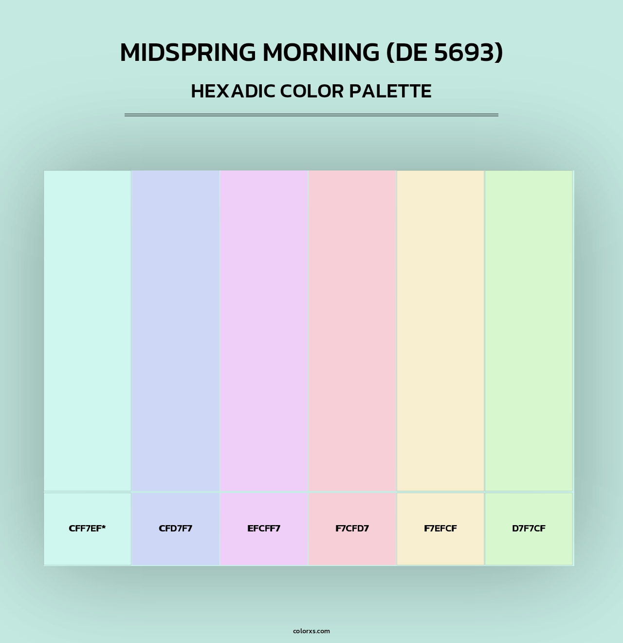 Midspring Morning (DE 5693) - Hexadic Color Palette