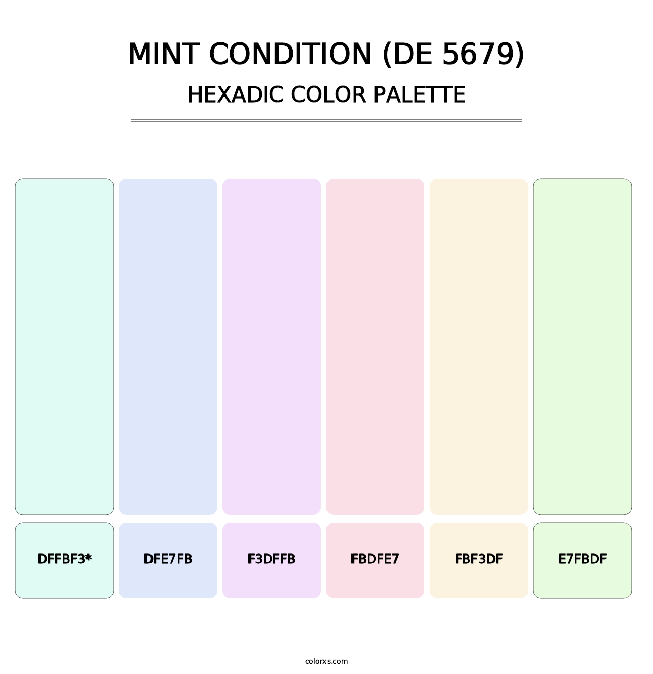 Mint Condition (DE 5679) - Hexadic Color Palette