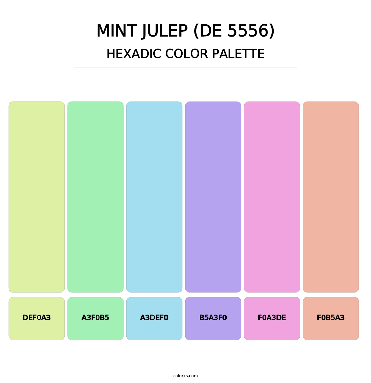 Mint Julep (DE 5556) - Hexadic Color Palette