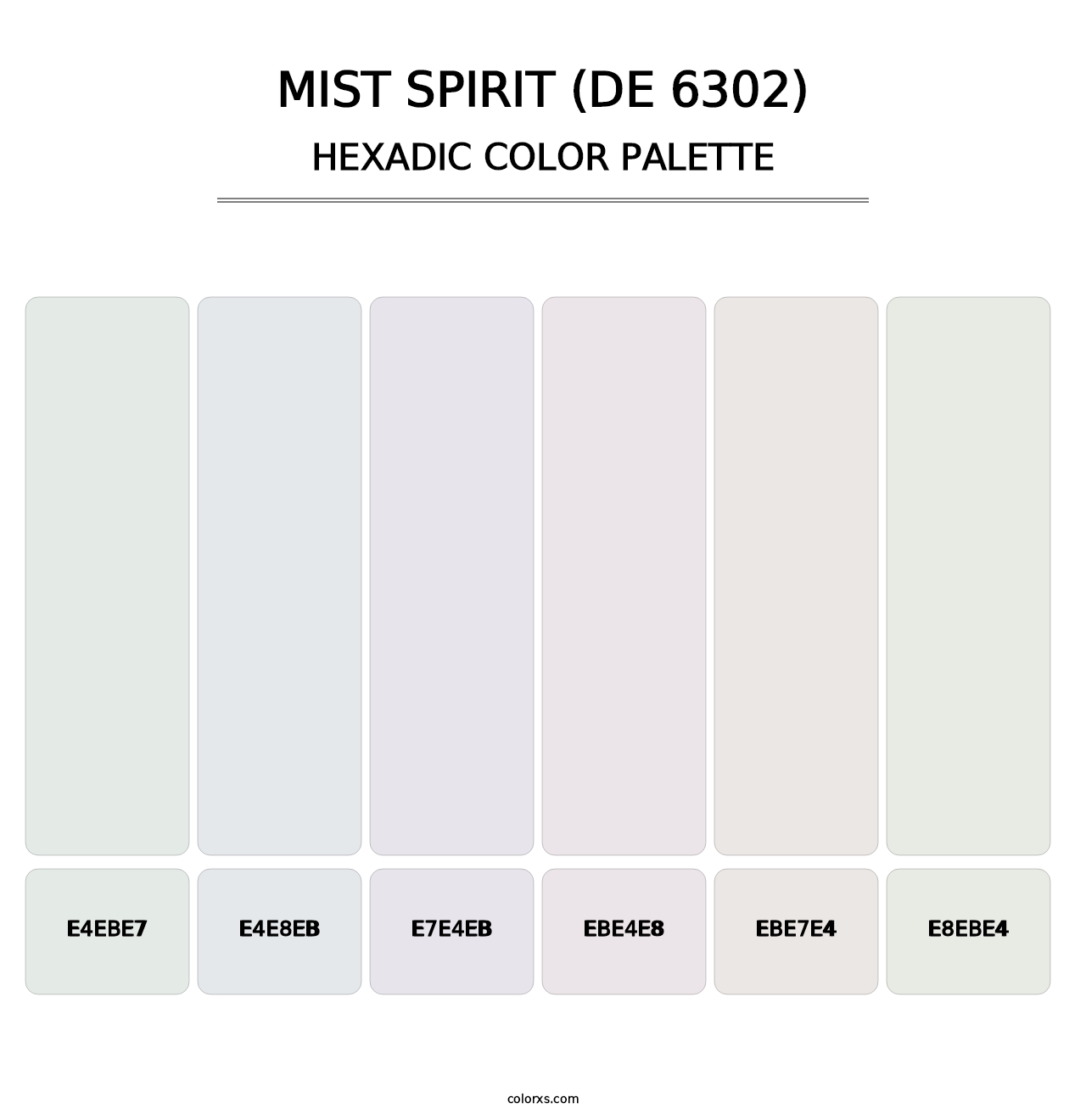 Mist Spirit (DE 6302) - Hexadic Color Palette