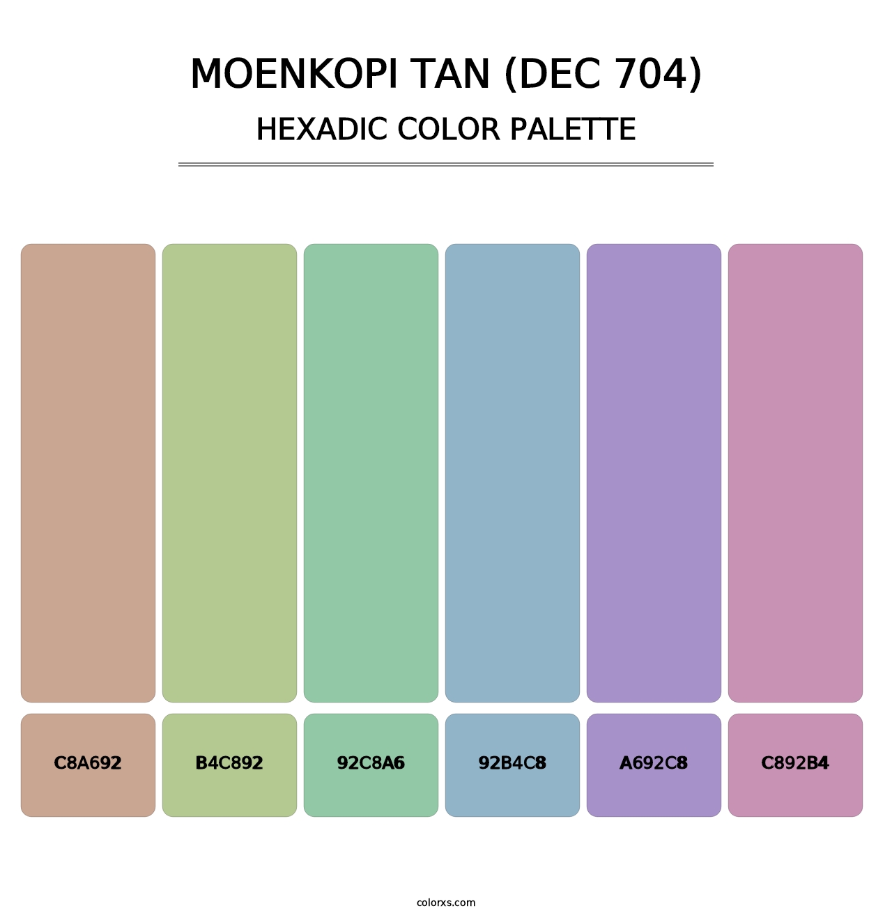 Moenkopi Tan (DEC 704) - Hexadic Color Palette