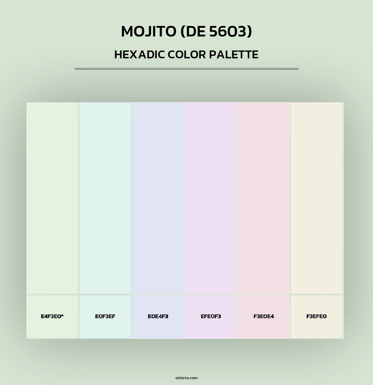 Mojito (DE 5603) - Hexadic Color Palette