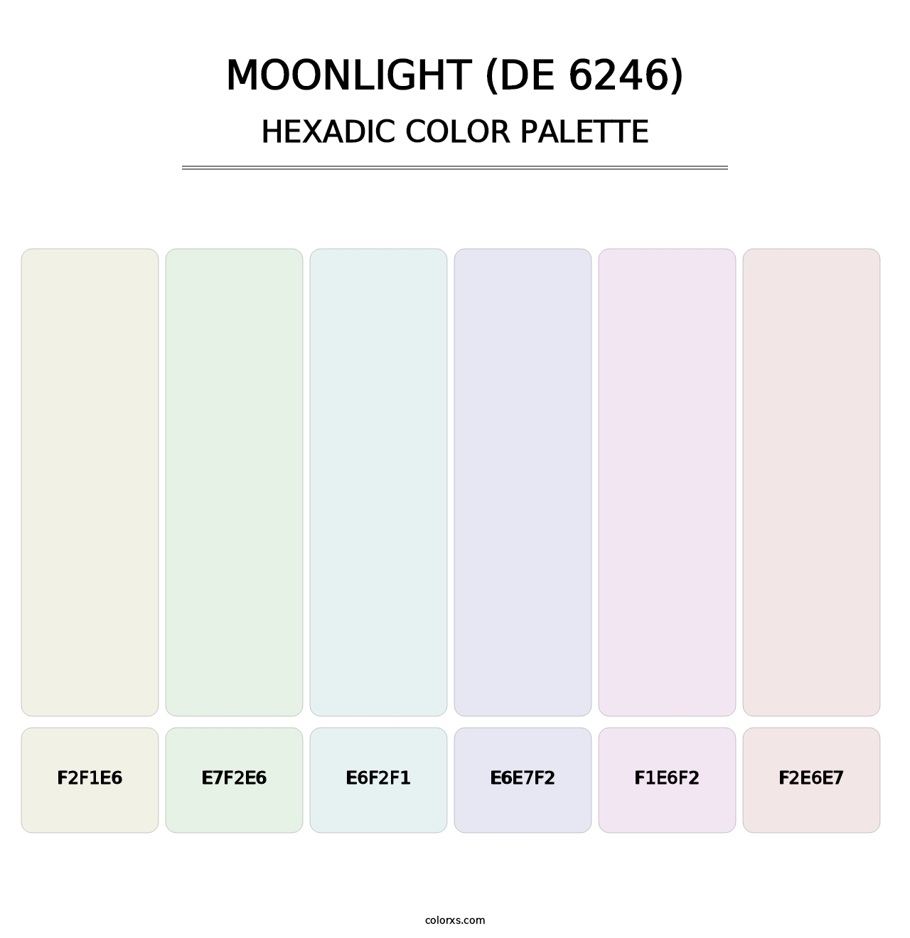Moonlight (DE 6246) - Hexadic Color Palette