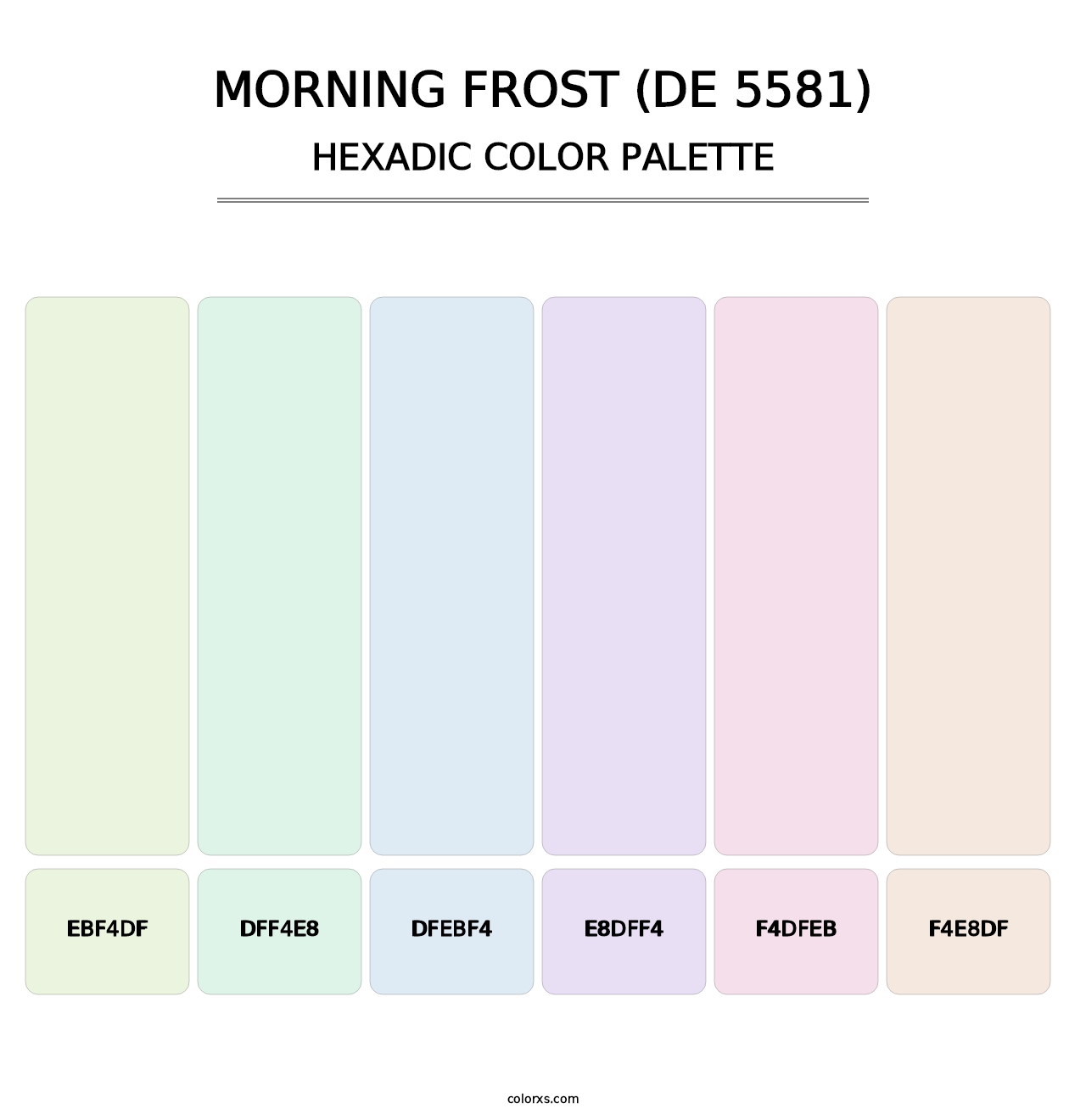 Morning Frost (DE 5581) - Hexadic Color Palette